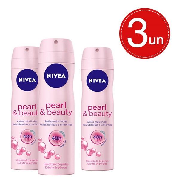Desodorante Aerosol Nivea Pearl Beauty 150ml Leve 3 Pague 2 - Nívea