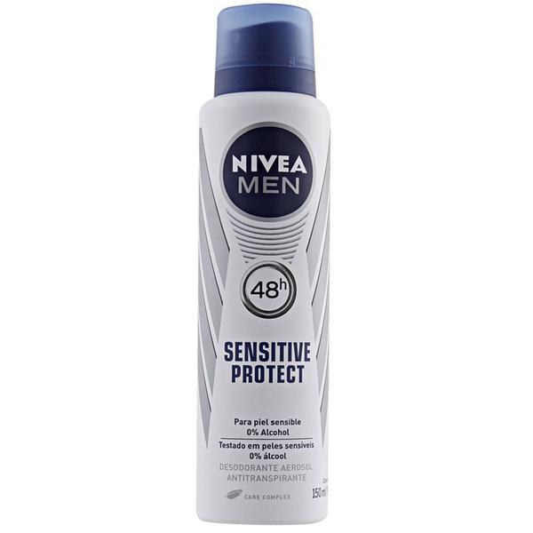Desodorante Aerosol Nivea Sensitive Protect Masculino 90g - Beiersdorf S/A