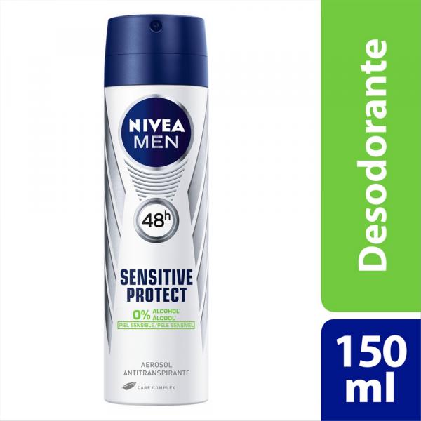 Desodorante Aerosol Nivea Sensitive Protect Masculino 90g