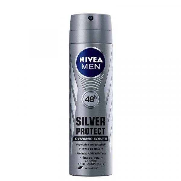Desodorante Aerosol Nivea Silver Protect Antibacteriano 150ml - Nívea