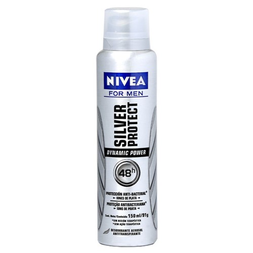 Desodorante Aerosol Nivea Silver Protect For Men 150ML