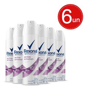 Desodorante Aerosol Rexona Active Emotion 150ml/90g Leve 6 Pague 3