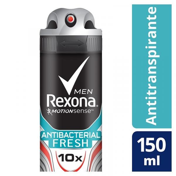 Desodorante Aerosol Rexona Antibacterial Fresh Masculino 150ml/90g