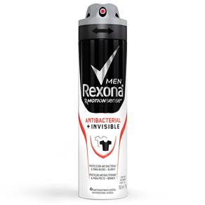Desodorante Aerosol Rexona Antibacterial Invisible Masculino - 150ML