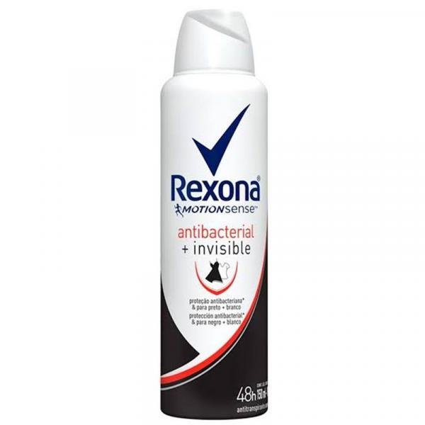 Desodorante Aerosol Rexona Antibacteriano + Invisible 150ml - Unilever