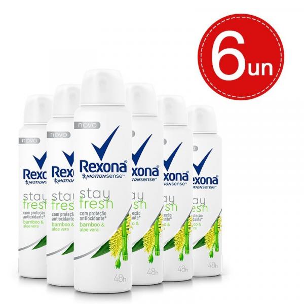 Desodorante Aerosol Rexona Bamboo 150ml/90g Leve 6 Pague 4