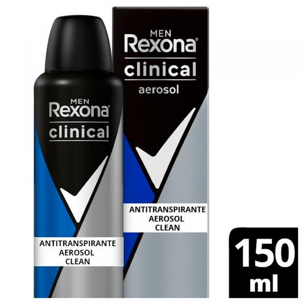Desodorante Aerosol Rexona Clinical Clean Men 91g
