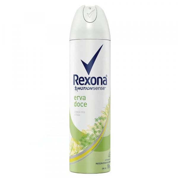Desodorante Aerosol Rexona Feminino Erva Doce Proteção Seca e Fresca
