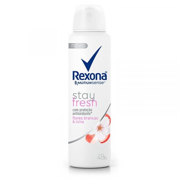 Desodorante Aerosol Rexona Feminino Flores Brancas e Lichia 150ml/90g