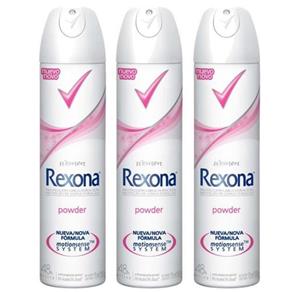 Desodorante Aerosol Rexona Feminino Powder 175ml Leve 3 Pague 2 Unidades