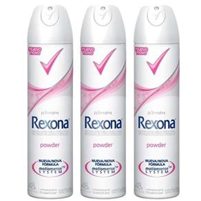Desodorante Aerosol Rexona Feminino Powder 175Ml Leve 3 Pague 2 Unidades