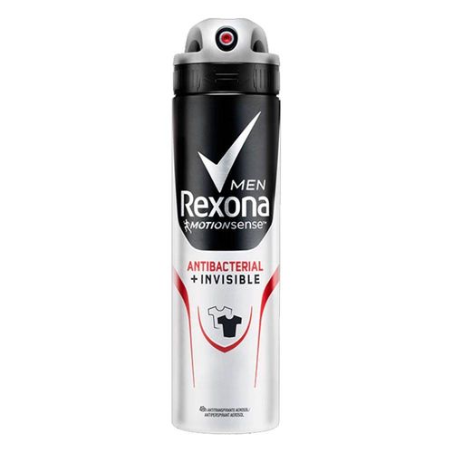 Desodorante Aerosol Rexona Men Antibacterial Invisible - 150ml