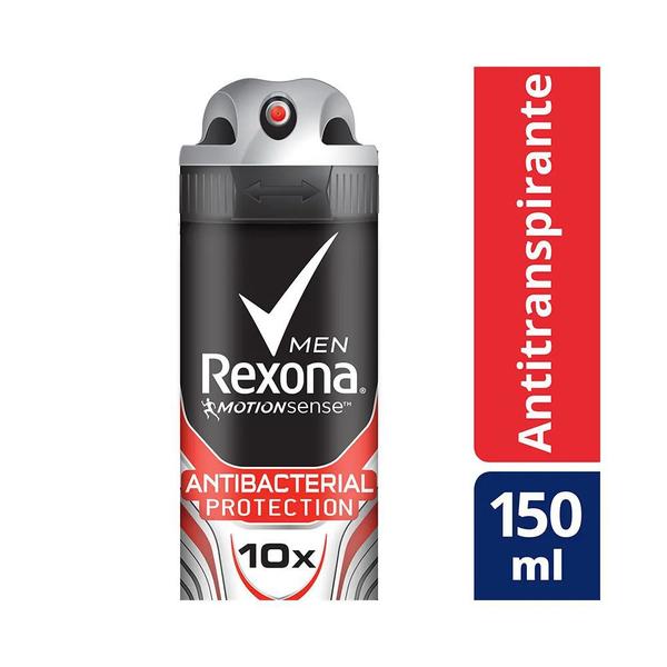 Desodorante Aerosol Rexona Men Antitranspirante Antibacteriano - 90g