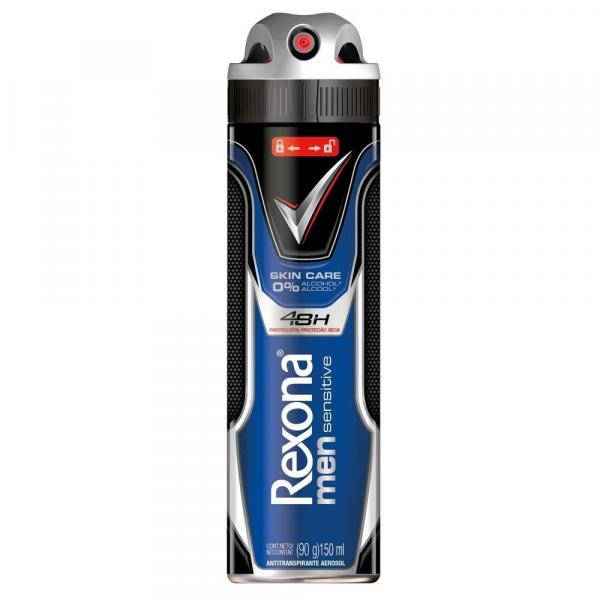 Desodorante Aerosol Rexona Men Sensitive Skin Care 150ml - Rexona