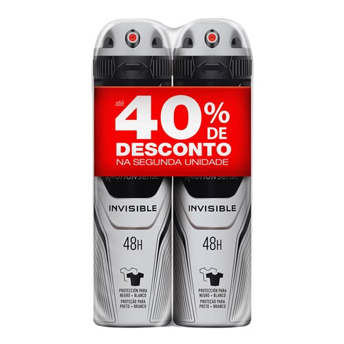 Desodorante Aerosol Rexona Motion Sense Invisible Masculino 150Ml/89G