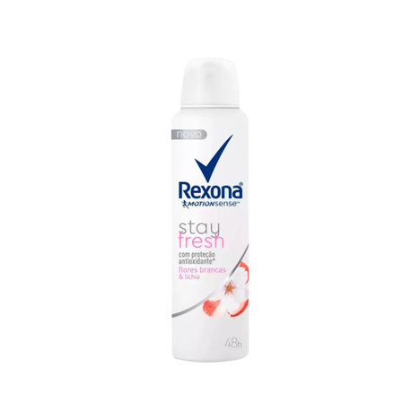 Desodorante Aerosol Rexona Motion Sense Stay Fresh Flores Brancas e Lichia Feminino 150Ml