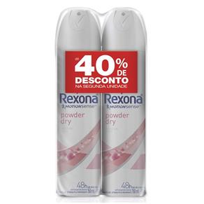 Desodorante Aerosol Rexona Powder Dry 2 Unidades
