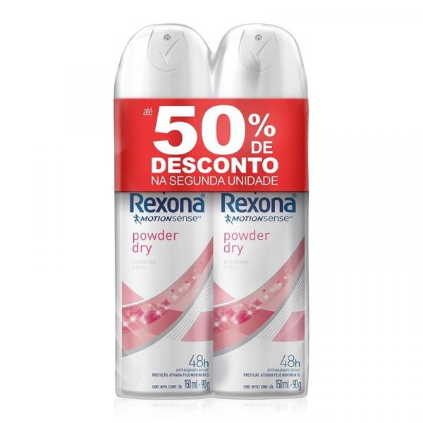 Desodorante Aerosol Rexona Powder Feminino 90g 50 Off na 2ª Unidade