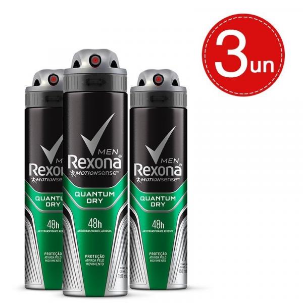 Desodorante Aerosol Rexona Quantum 150Ml Leve 3 Pague 2
