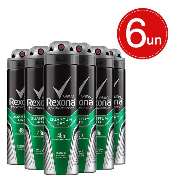 Desodorante Aerosol Rexona Quantum 90g/150ml Leve 6 Pague 3