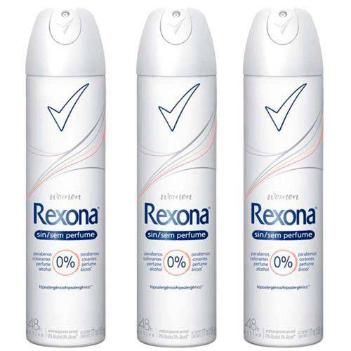 Desodorante Aerosol Rexona Sem Perfume Leve 3 Pague 2