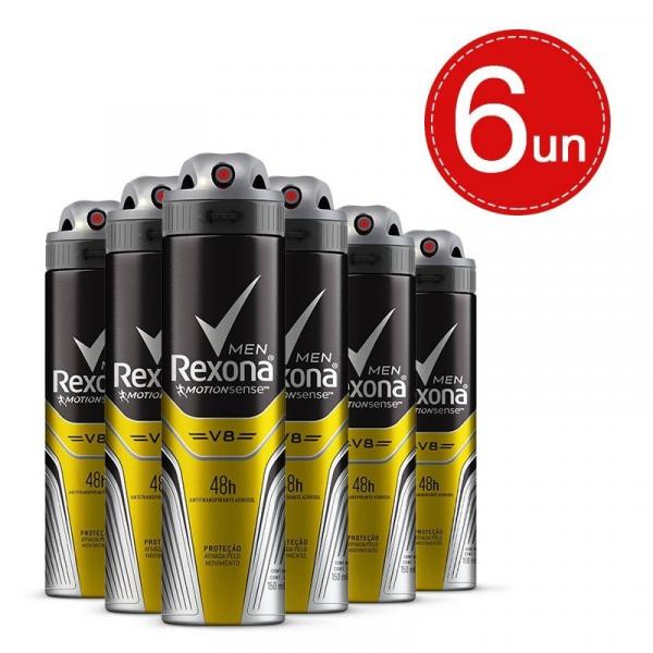 Desodorante Aerosol Rexona V8 90g/150ml Leve 6 Pague 4