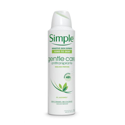 Desodorante Aerosol Simple Gentle Care 89g