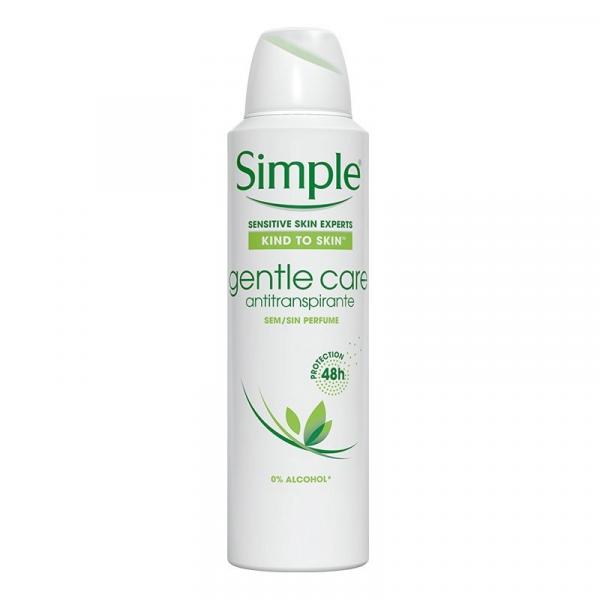 Desodorante Aerosol Simple Gentle Care Sem Perfume 89g