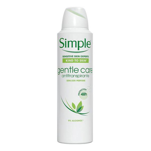 Desodorante Aerosol Simple Gentle Care Sem Perfume 89g