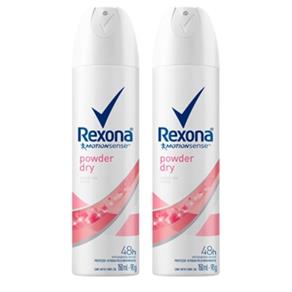 Desodorante Aerosol Women Powder Dry 150ml - 2 Unidades - Rexona