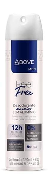Desodorante Aerossol Above Men Feel Free 150ml/90g