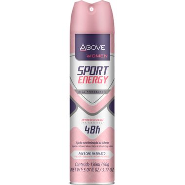Desodorante Aerossol Above Sport Woman 90g