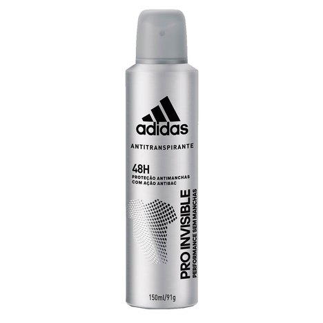 Desodorante Aerossol Adidas Invisible Masculino - 150Ml