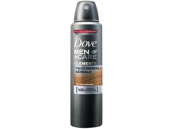 Desodorante Aerossol Antitranspirante Masculino - Dove Men+Care Talco Mineral e Sândalo 150ml
