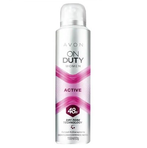 Desodorante Aerossol Antitranspirante On Duty Women Active 150Ml [Avon...