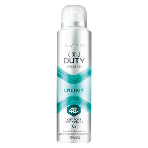 Desodorante Aerossol Antitranspirante On Duty Women Energy - 150ml