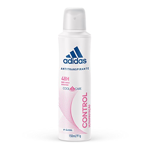 Desodorante Aerossol Control Feminino, Adidas, Branco, 150 Ml