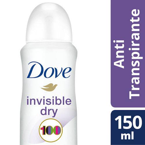 Desodorante Aerossol Dove Antitranspirante Invisible Dry 150ml