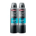 Desodorante Aerossol Dove Men Care Cuidado Total 150 Ml Cada