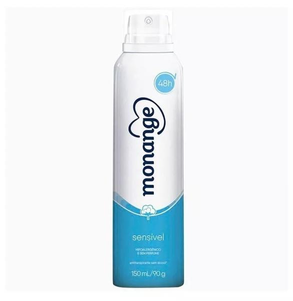 Desodorante Aerossol Monange Antitranspirante Sensível - 150ml