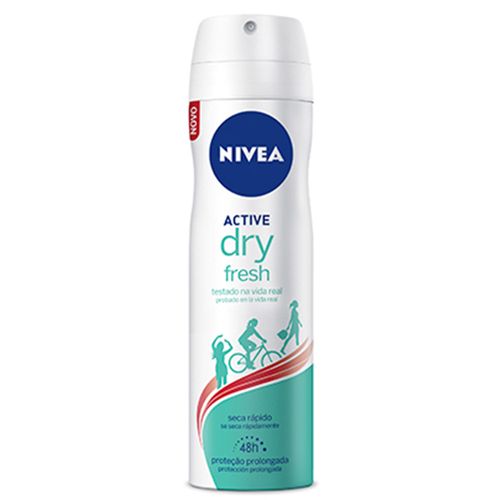 Desodorante Aerossol Nivea Feminino Active Dry Fresh 150ml DES AER NIVEA 150ML- DRY FRESH FEM