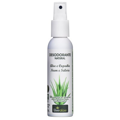 Desodorante Aloe E Salvia Natural E Vegano Livealoe 120 Ml