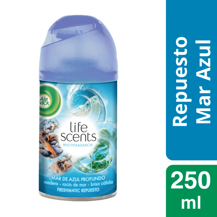 Desodorante Ambiental Air Wick Freshmatic Recarga Mar Azul 250 Ml