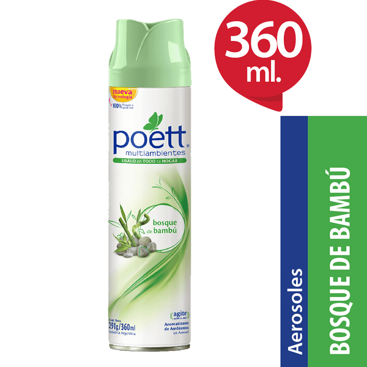 Desodorante Ambiental Poett Bosques de Bambú 360 Cc