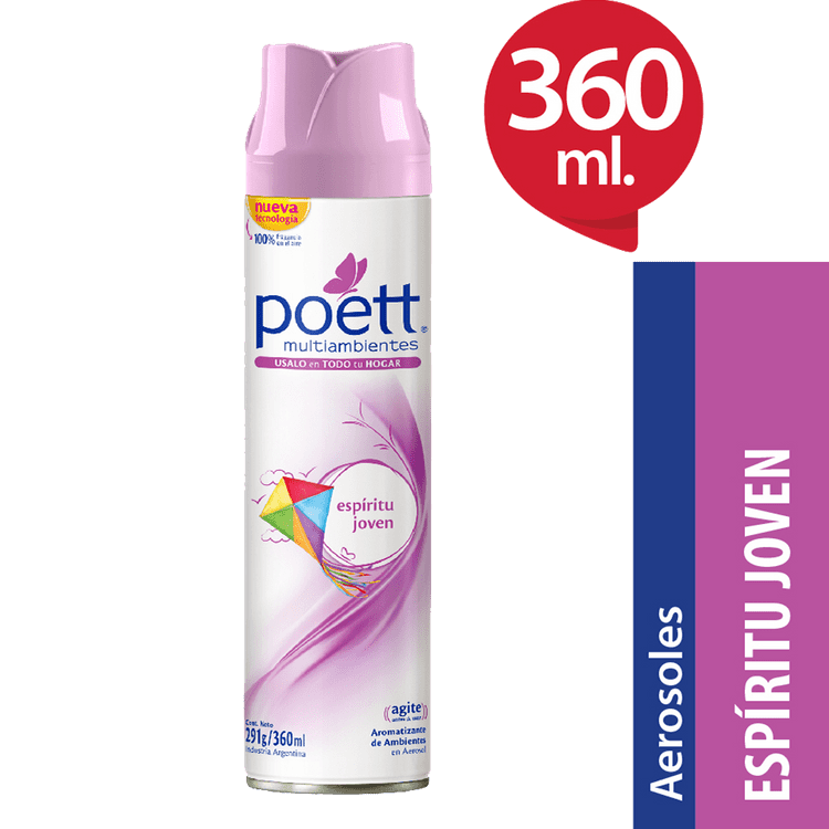 Desodorante Ambiental Poett Espíritu Joven 360 Cc