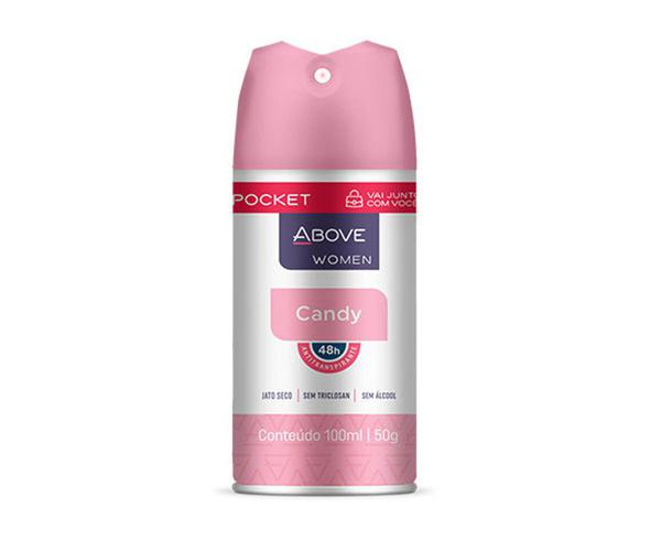 Desodorante anti-transpirante above pocket fem candy 100ml / UN / Above