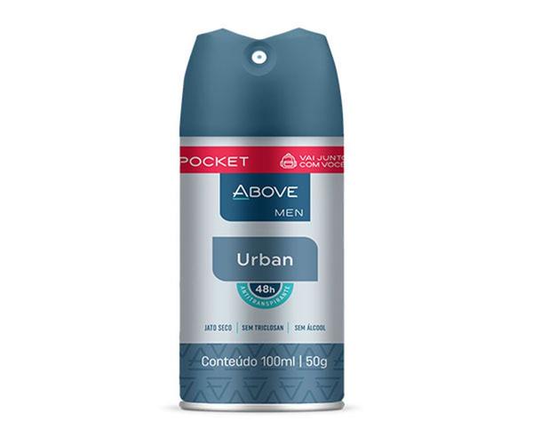 Desodorante anti-transpirante above pocket men urban 100ml / UN / Above