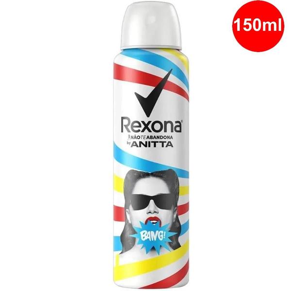 Desodorante Antiaspirante Rexona Feminino Aerosol Anitta Bang 150ml - Unilever
