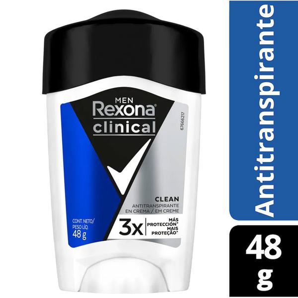 Desodorante Antitransp Stick Rexona Men Clinical Clean 48g
