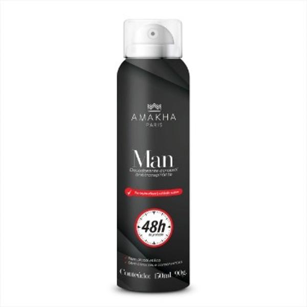 Desodorante Antitranspirante 48 Horas - Masculino 90g Amakha Paris